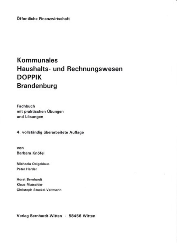Kommunales Haushalts- und Rechnungswesen - DOPPIK - Brandenburg
